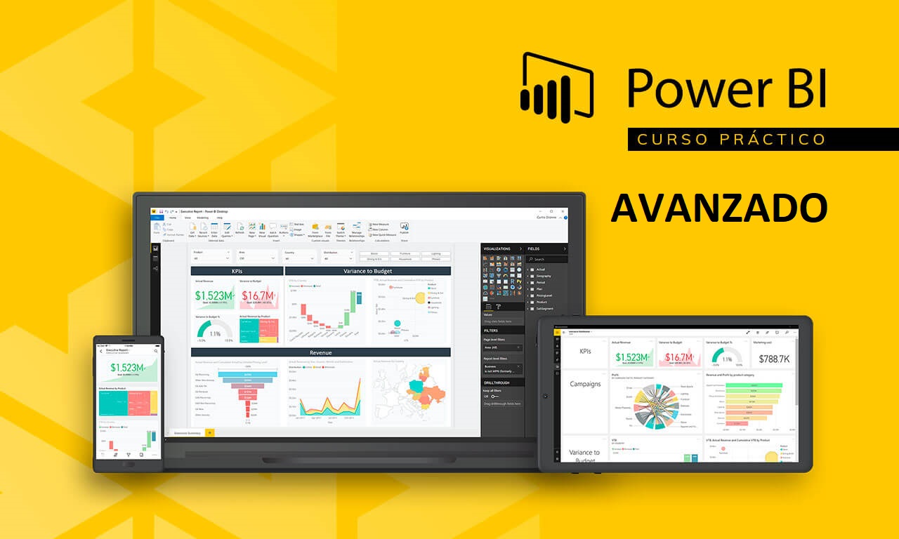 Curso Powerbi Avanzado inicio 13 de JULIO  Lunes y Jueves 10:00 a 12:00 hrs 