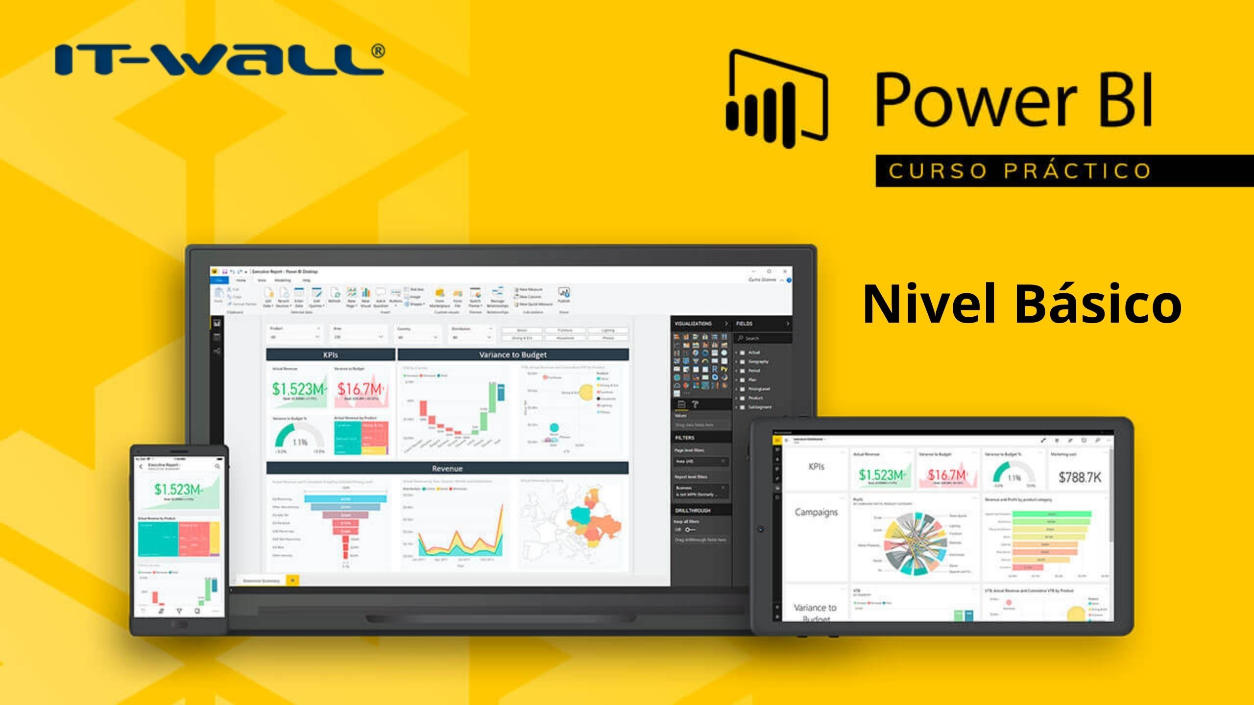 Curso Powerbi Básico inicio 13de Julio  Lunes y Miercoles 14:45 a 16:45 horas